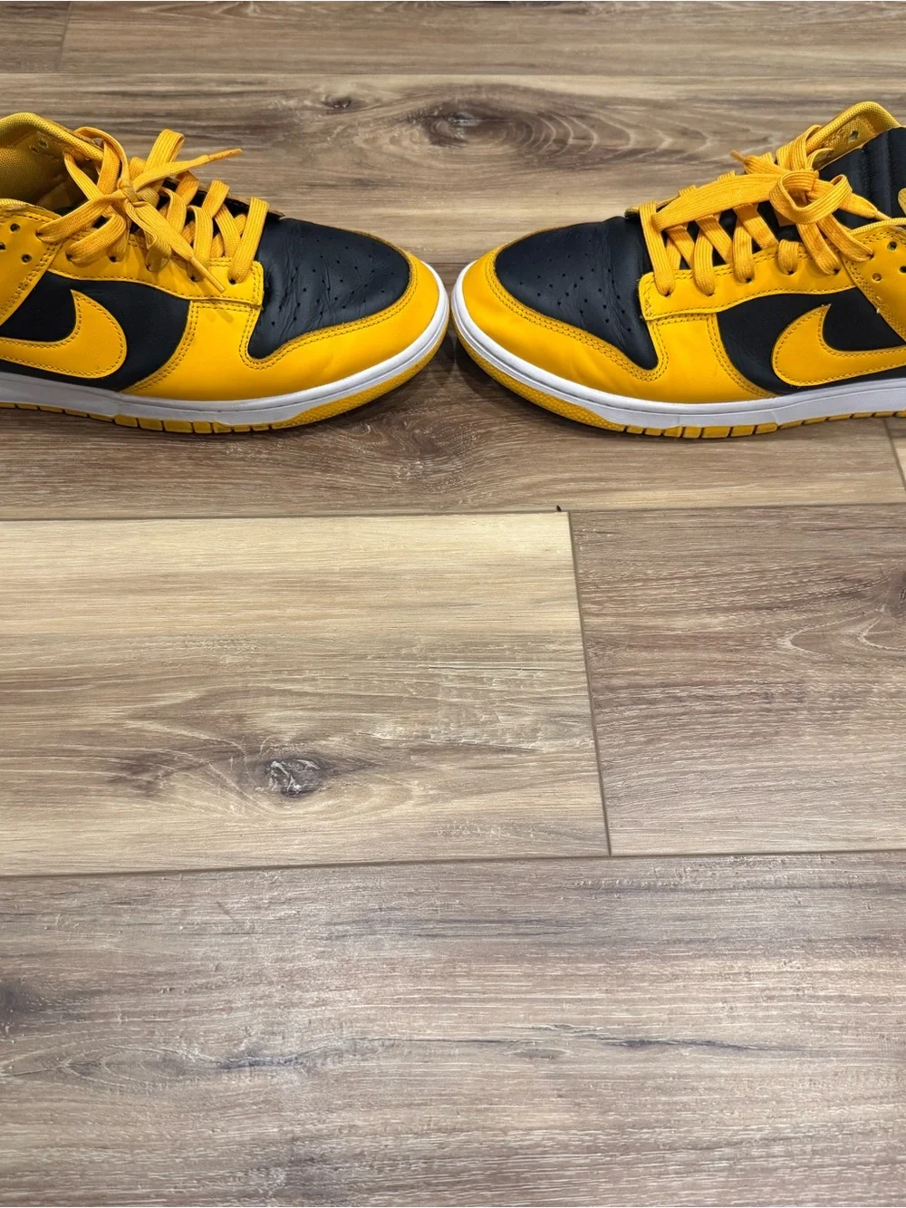 Nike Dunks-  Goldenrod Men’s Low-Top Sneakers in Yellow and Black